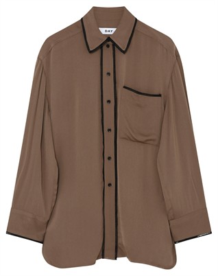 Olenna Matte Crepe Skjorte - Capers